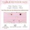 10FT Blushing Pink Chiffon Table Runner 30x120 Inches Spring Boho Sheer Fabric Table Runner for Wedding Bridal Baby Shower Birthday Party Valentine's Day Decorations